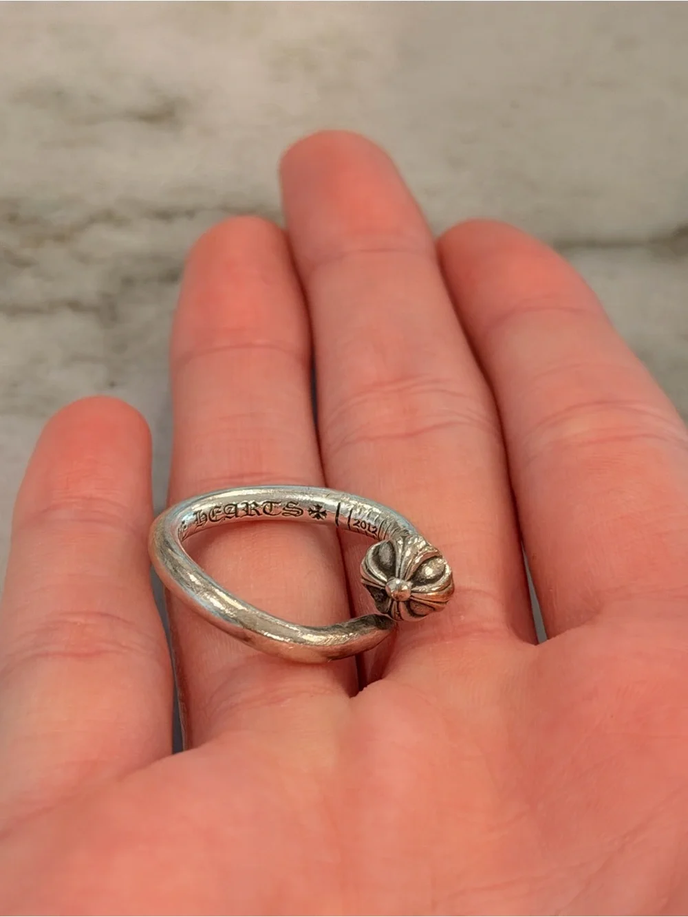 Chrome Hearts Forever Nail Ring Sterling Silver Size 6